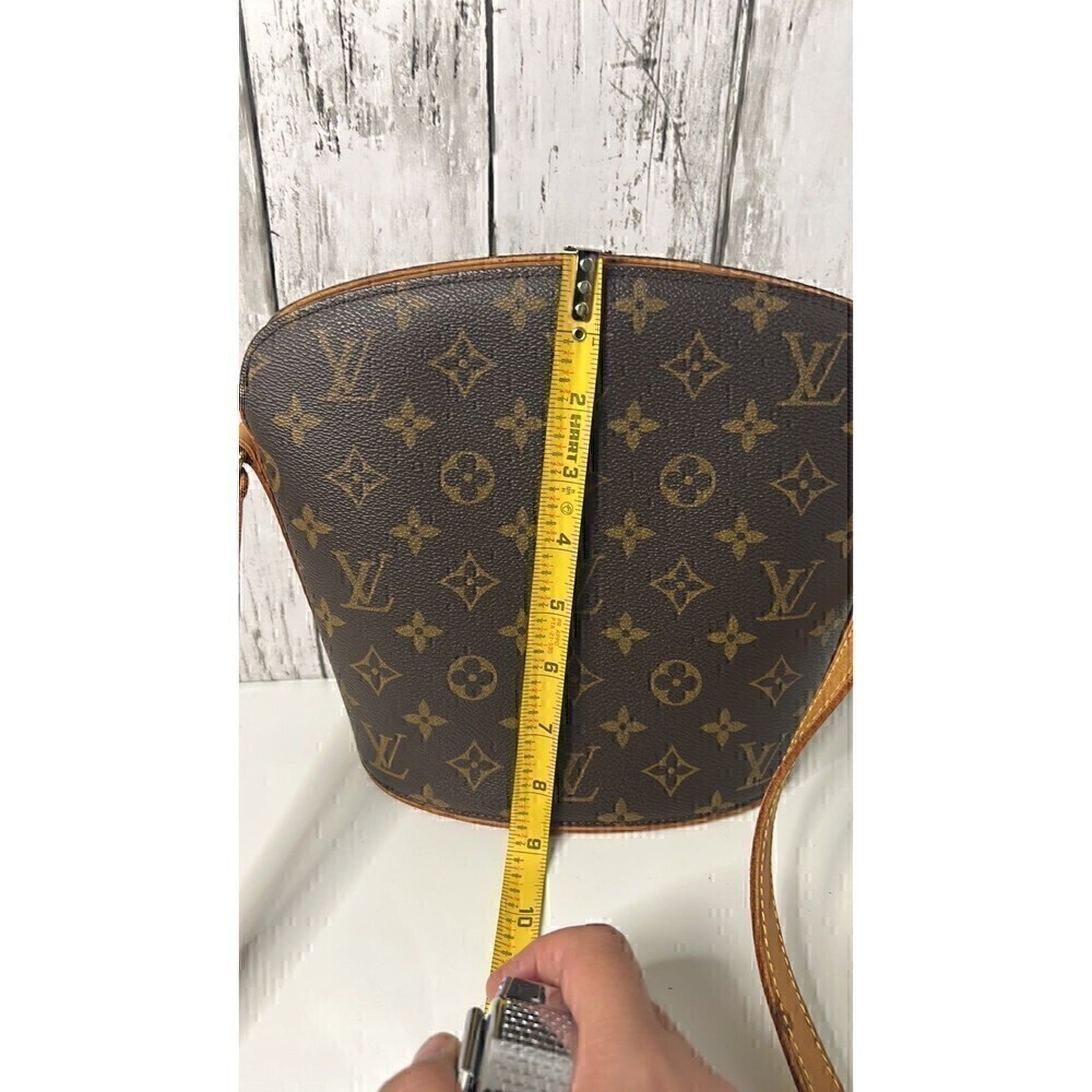 Louis Vuitton Brown Drouot Monogram Canvas Crossbody Bag - Picture 11 of 12